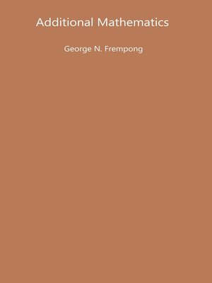 cover image of Additional Mathematics